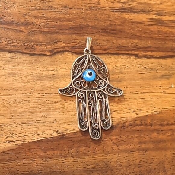 Hamsa🧿 and evil eye pendant for necklace 🧿 - Picture 1 of 1